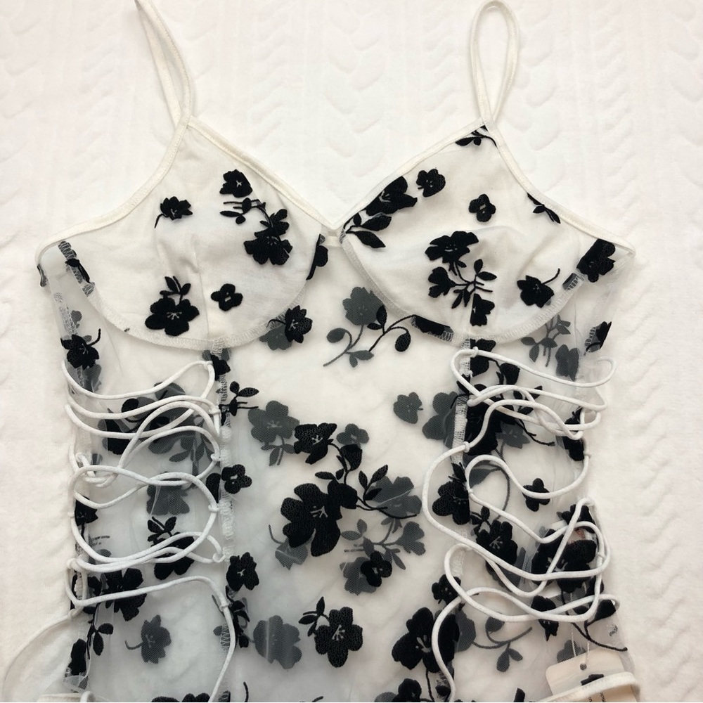 💗 *NEW* Romwe - Womans Mesh Bodysuit‎ - Picture 2 of 9